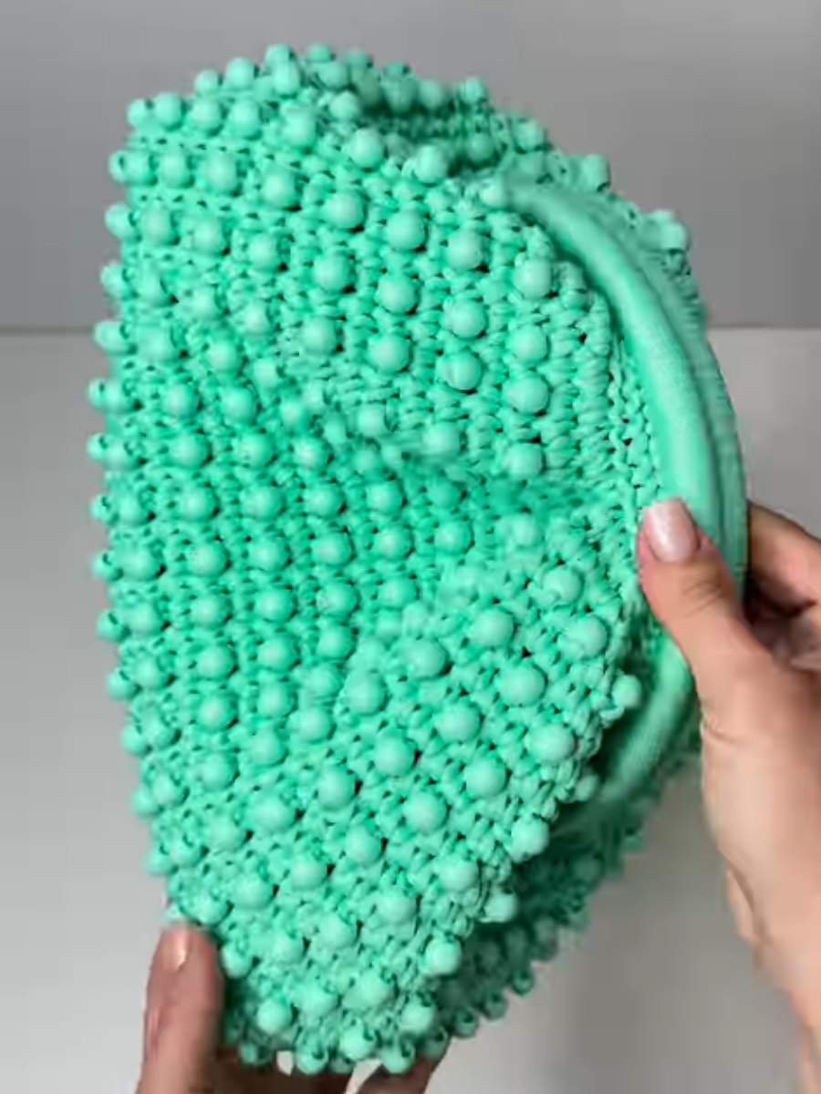 Knit Beaded Tote