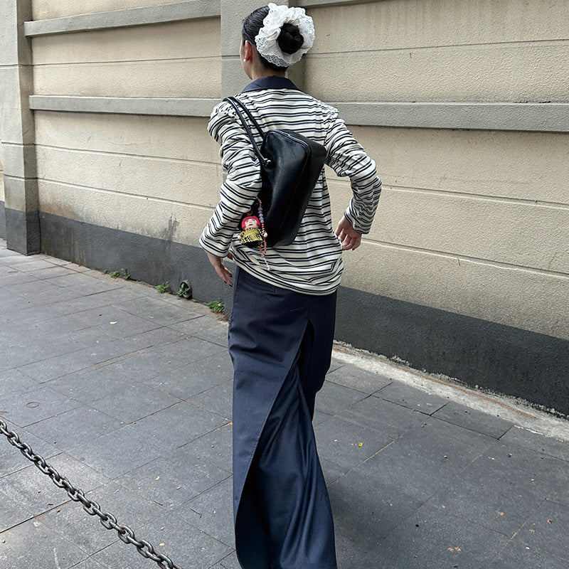 Double fold trousers