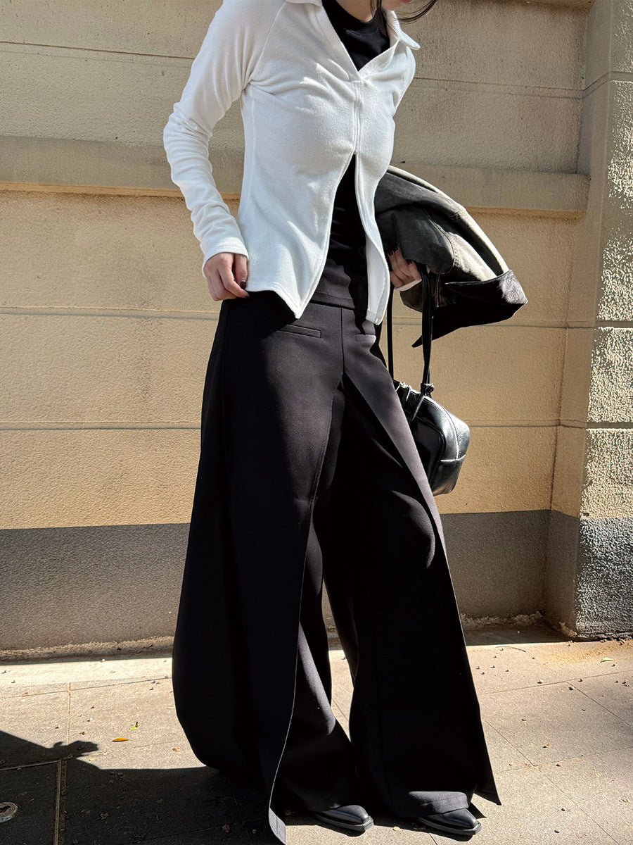 Double fold trousers