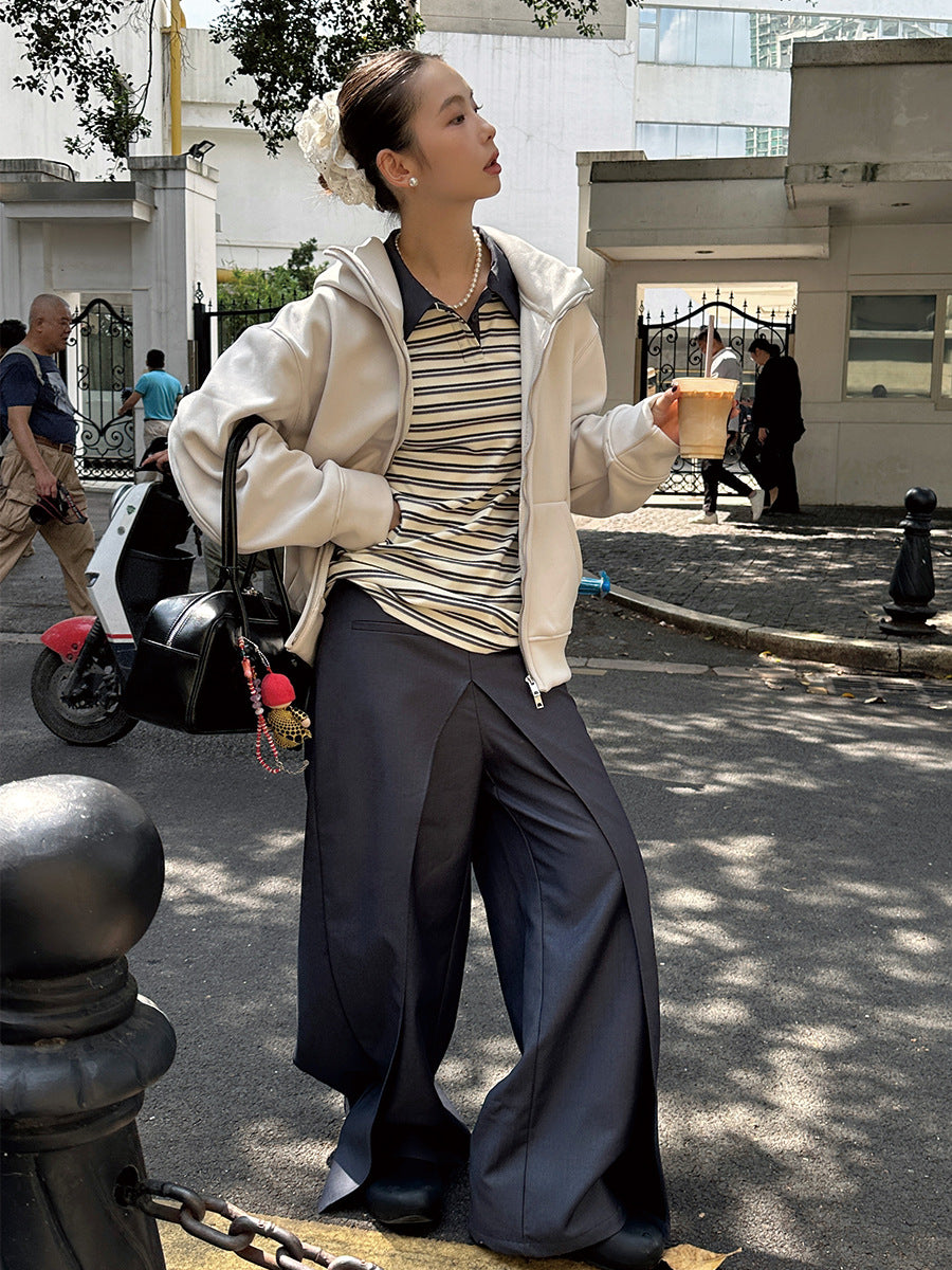 Double fold trousers