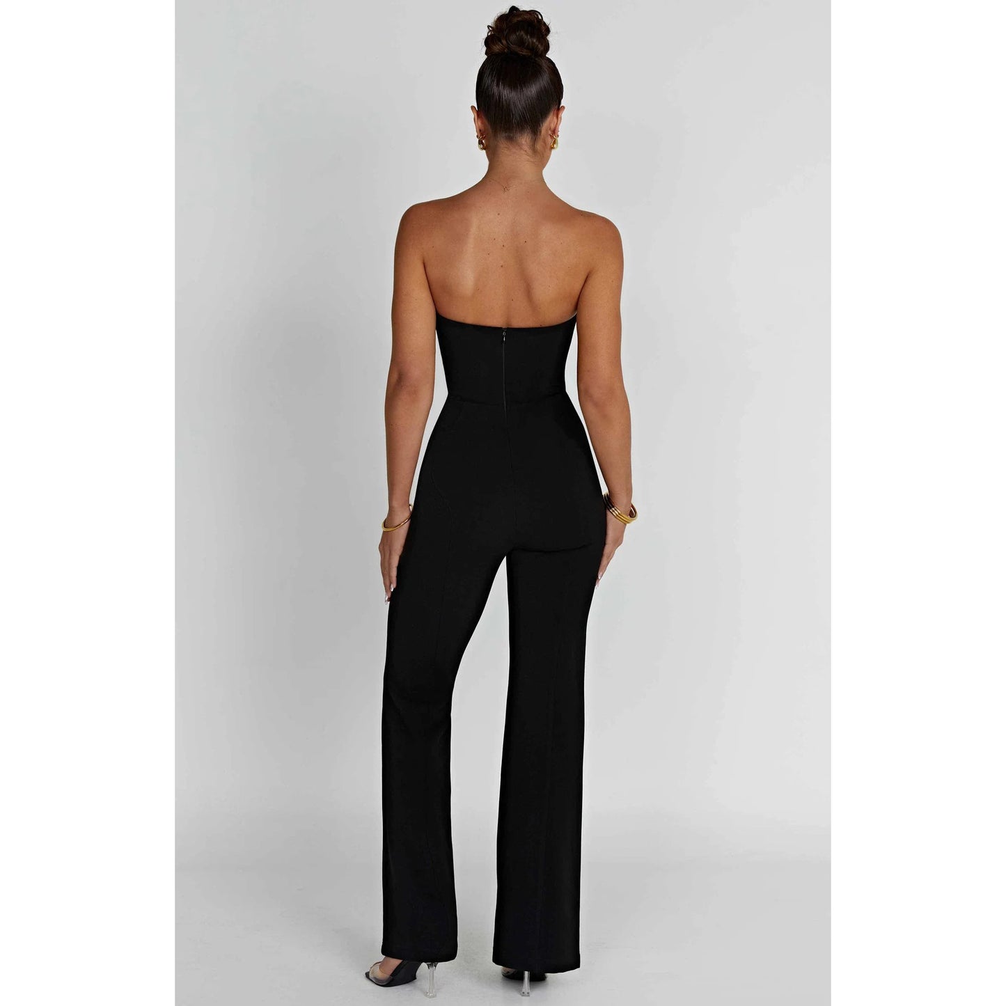 V-neck corset jumpsuit