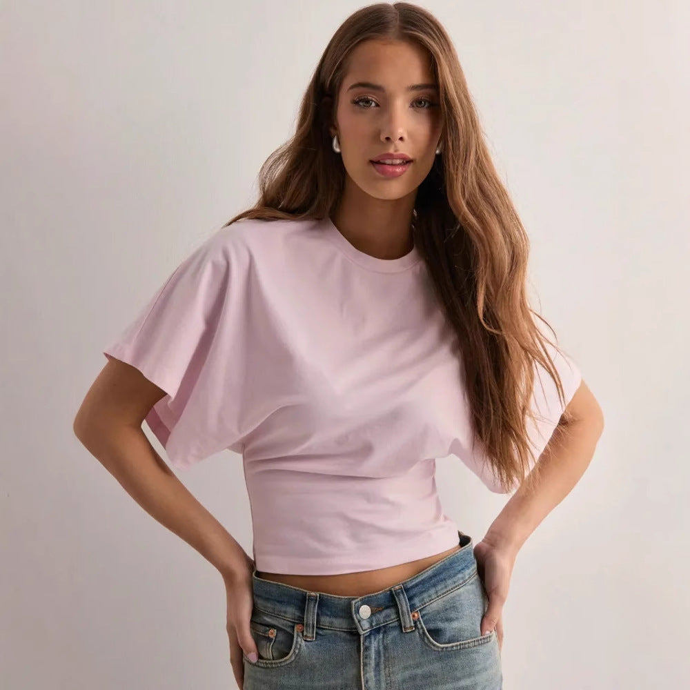 Design round neck short sleeves