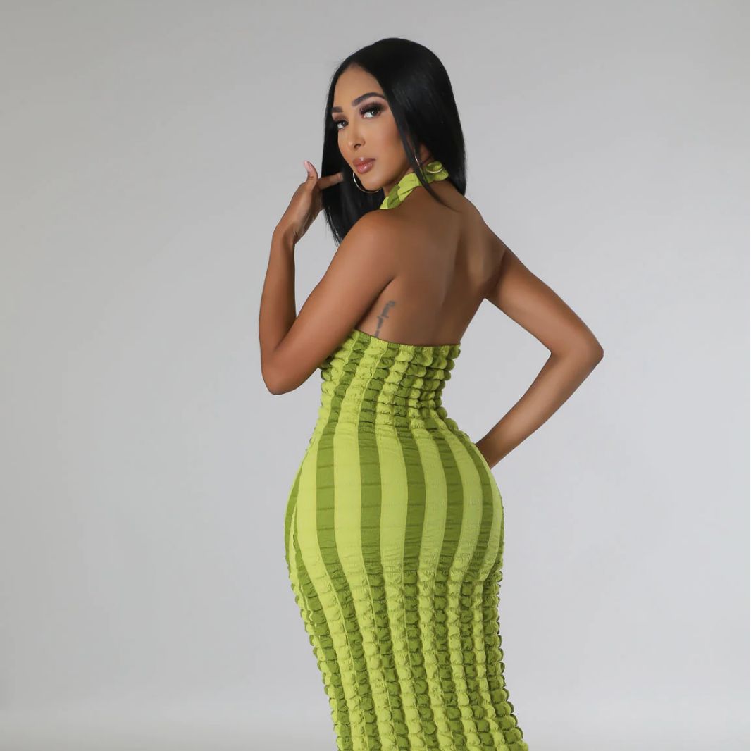 Sexy halter neck dress