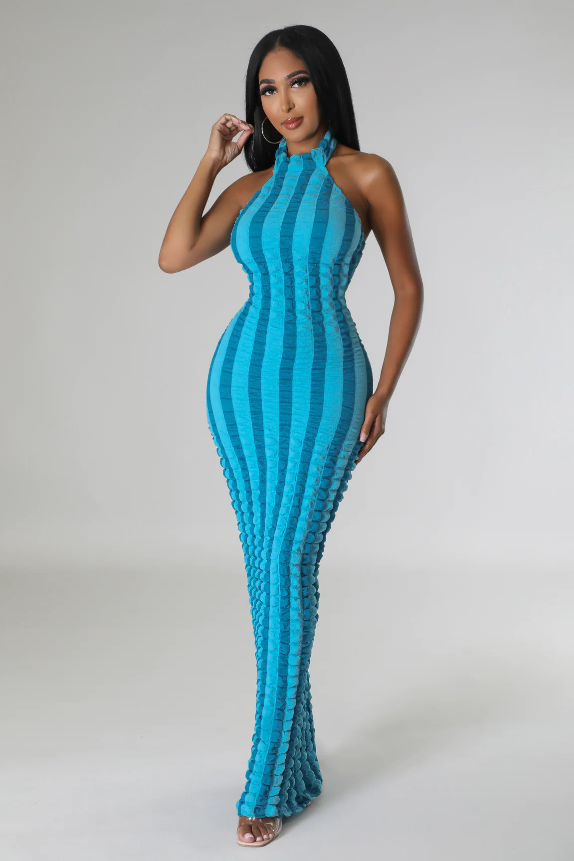Sexy halter neck dress