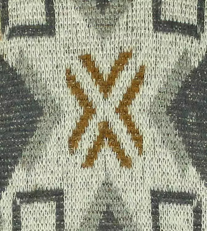 Vintage geometric mohair-blend pullover