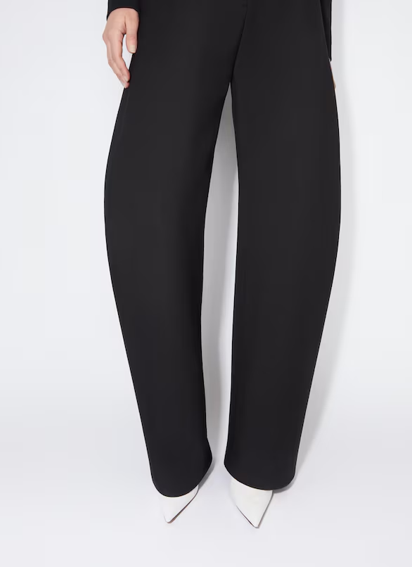 Fishbone high waist barrel leg pants