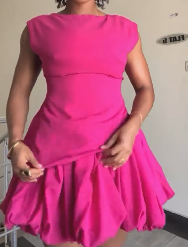 Irregular backless shirt + skirt suit