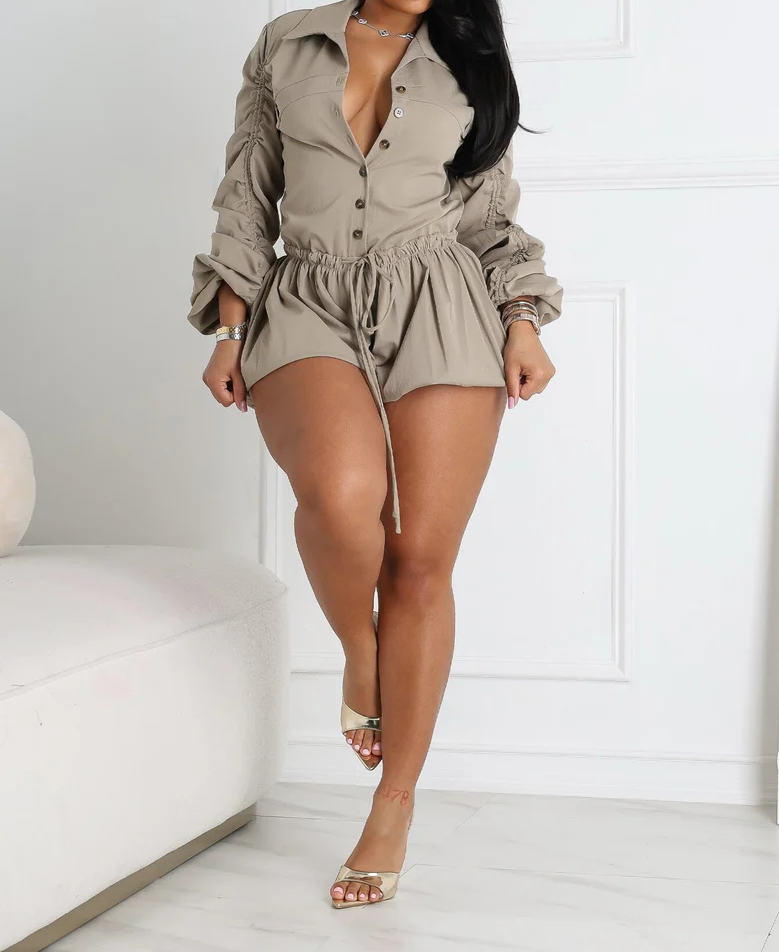 Fashion long-sleeved overalls