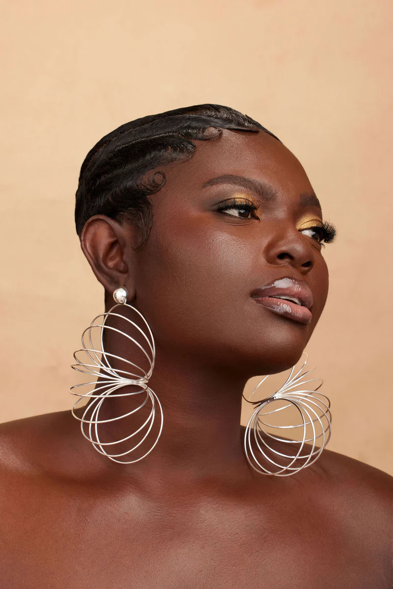 Half chain earrings