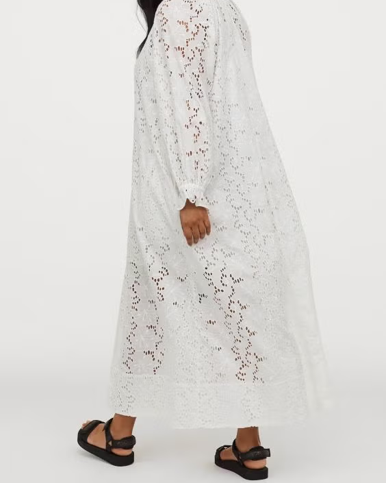 Lace tie maxi skirt