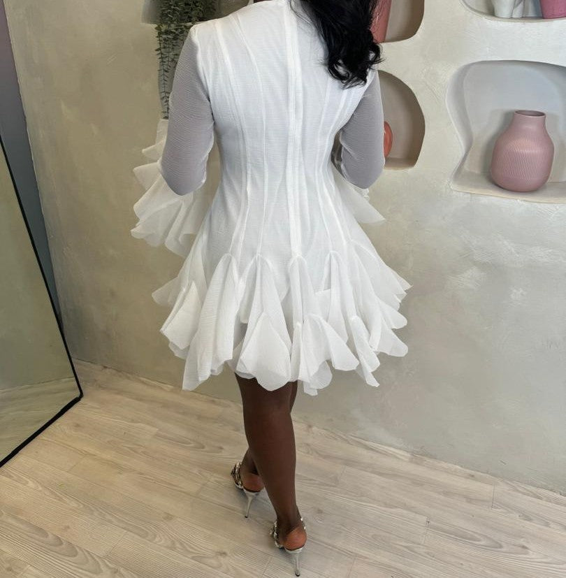 Ruffle hem tutu dress