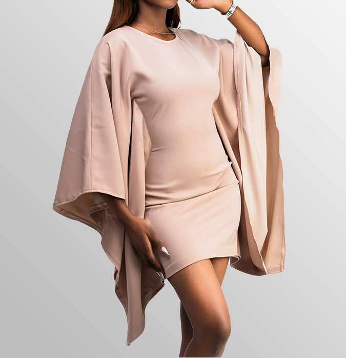 Dolman sleeve dress