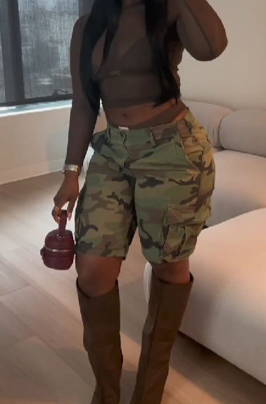 Vintage Camo Cargo Short