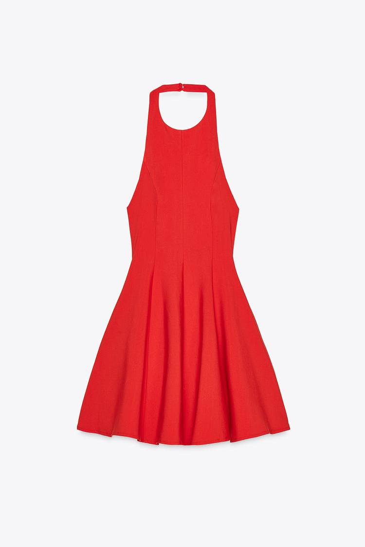 Short open back dress
