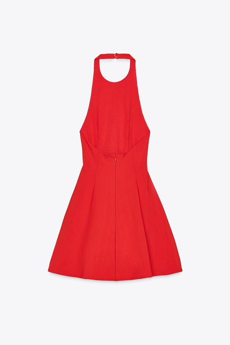 Short open back dress