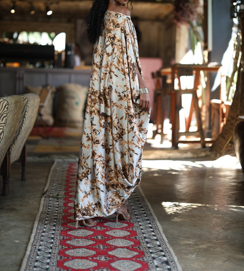 Desert Flower Silk Robe