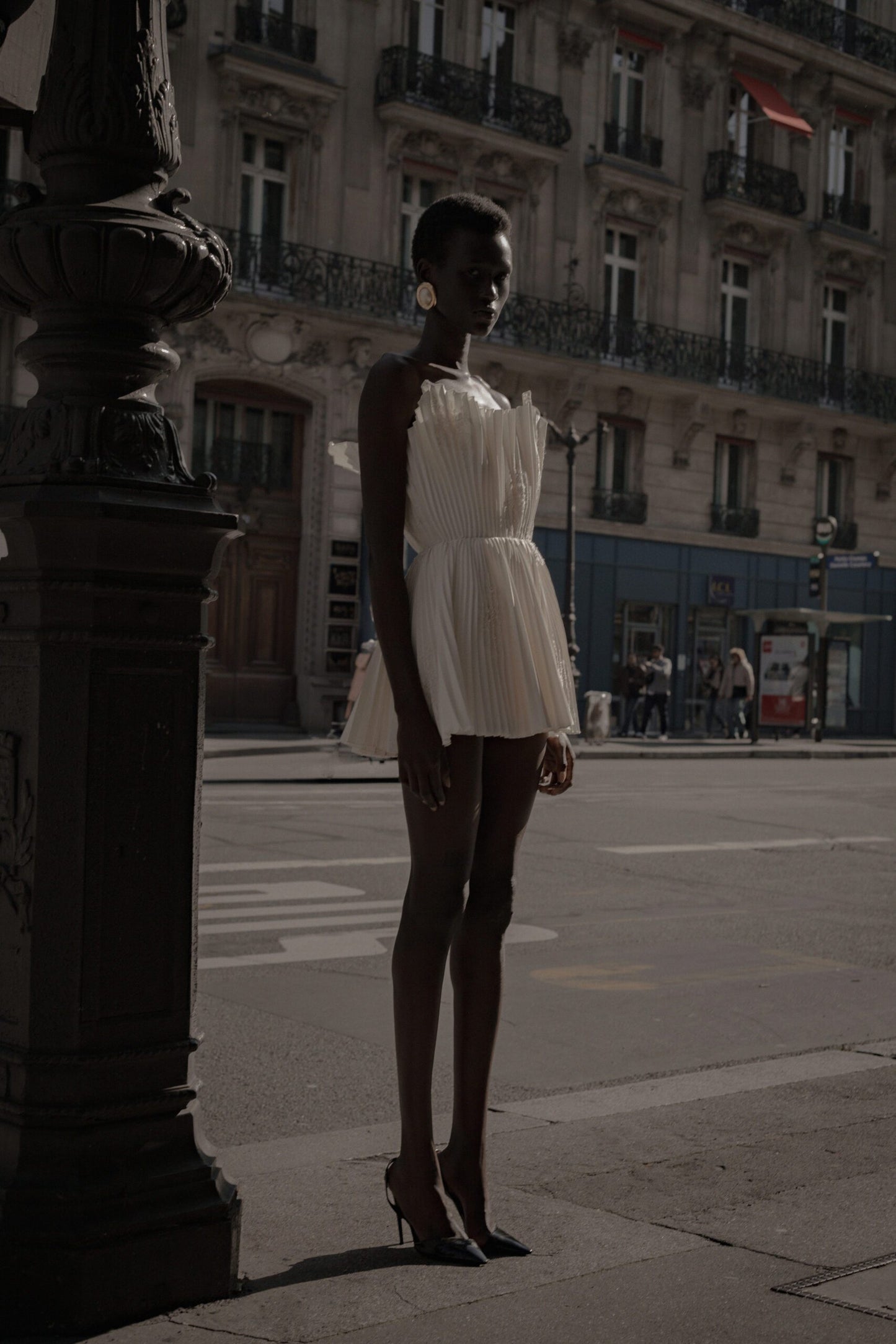 Taffeta mini dress