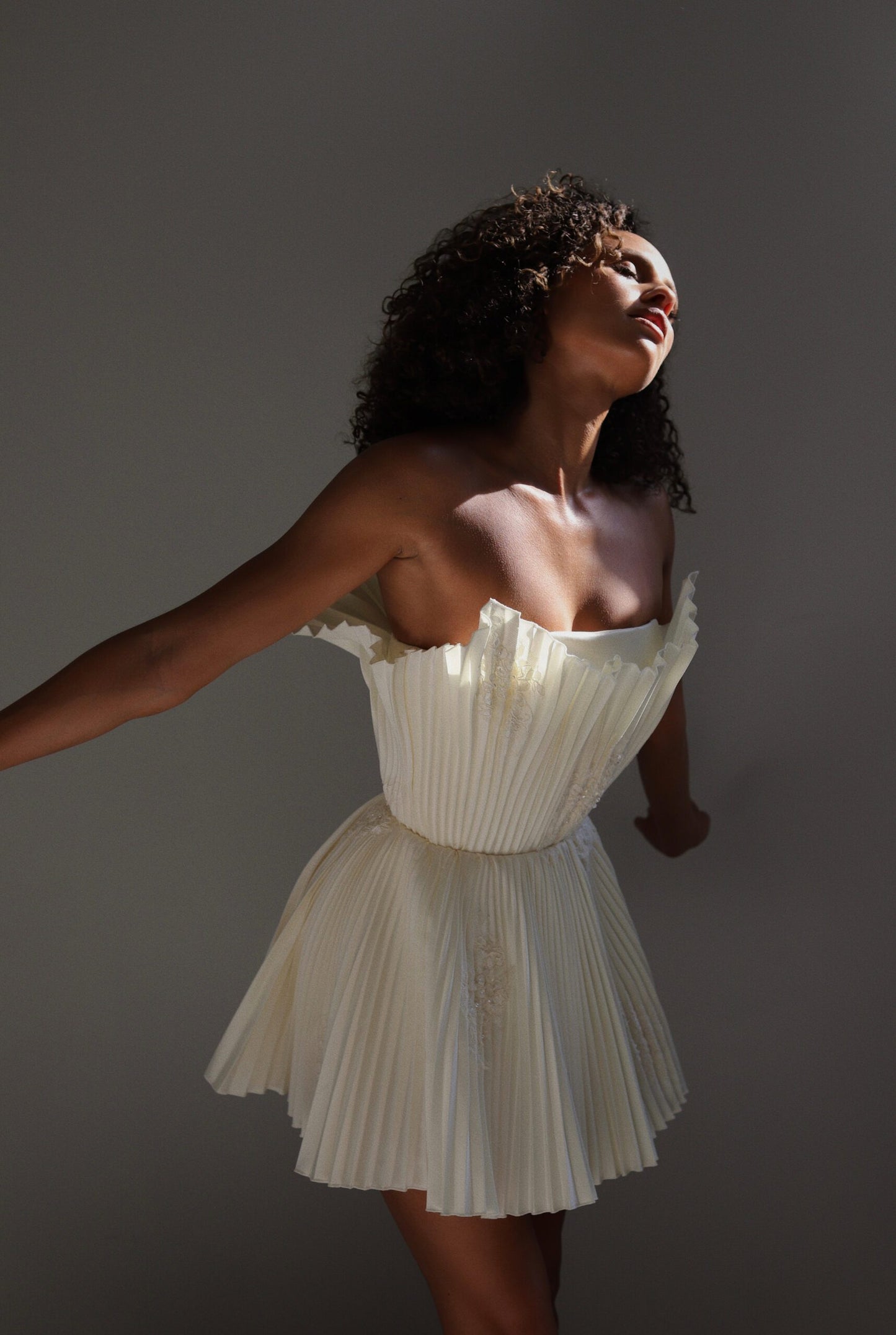 Taffeta mini dress