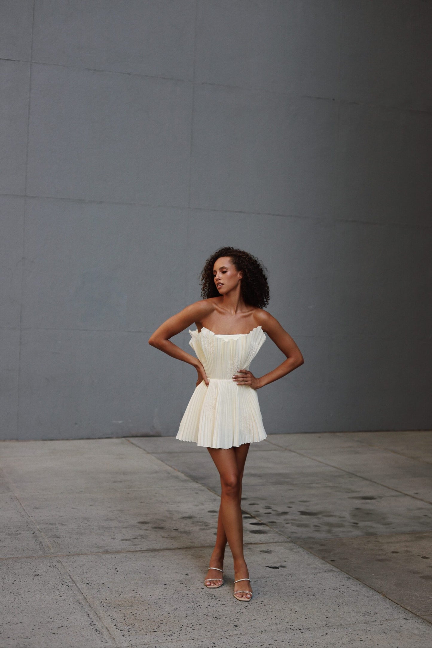Taffeta mini dress