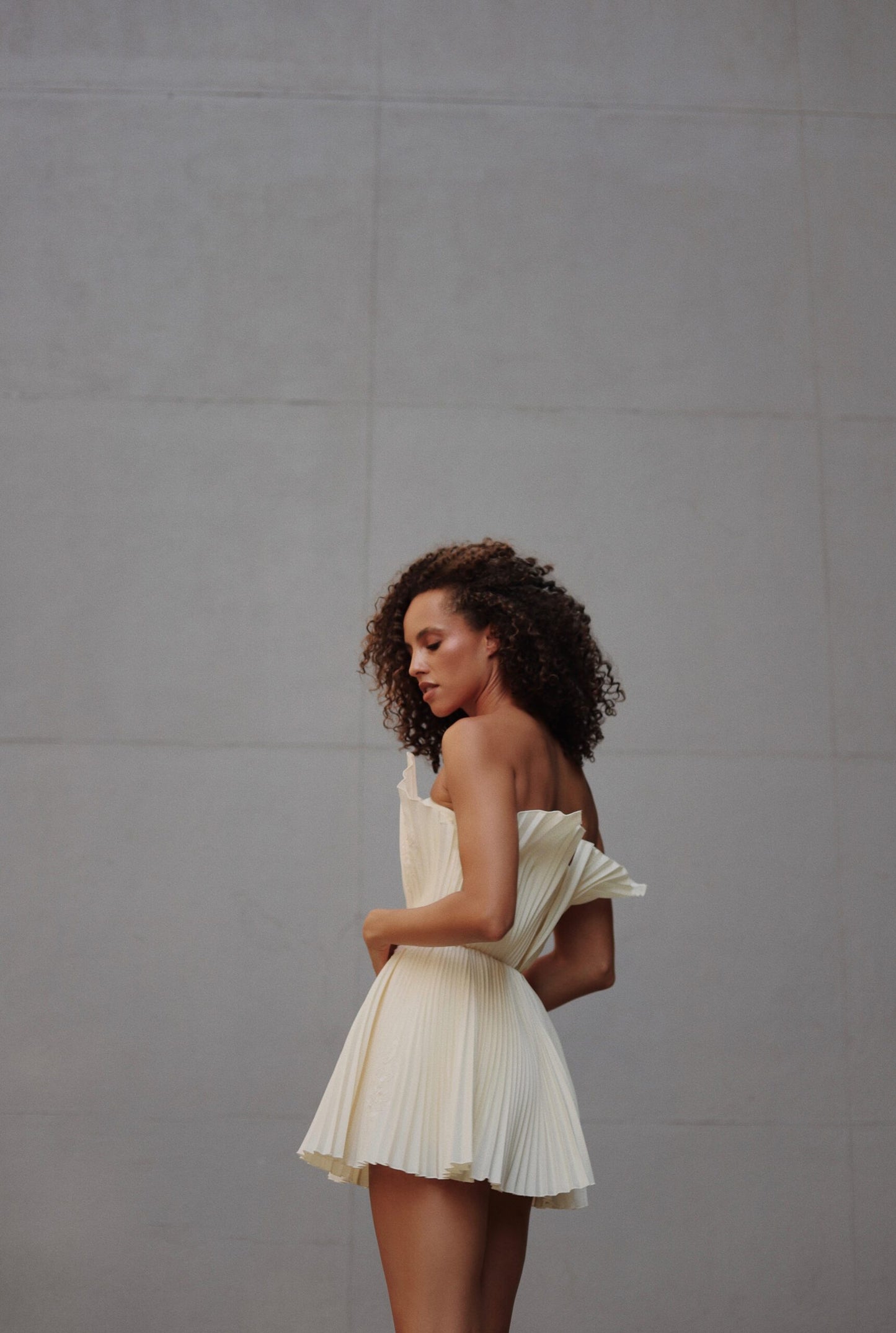 Taffeta mini dress