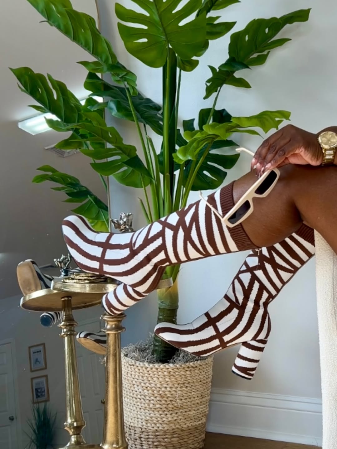 Gigi stretch mid-calf boots