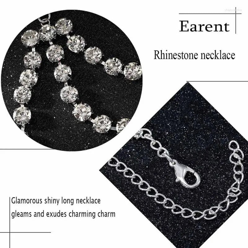 Multi-layer diamond clavicle necklace accessories