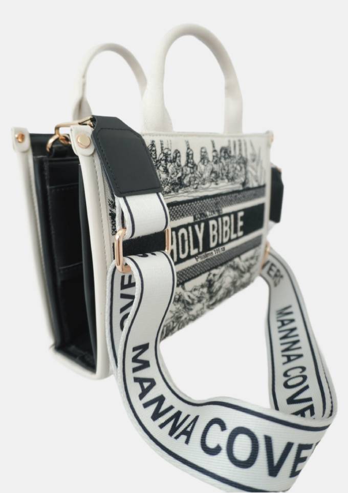 The Last Supper Cream Bible Cover Crossbody Bag