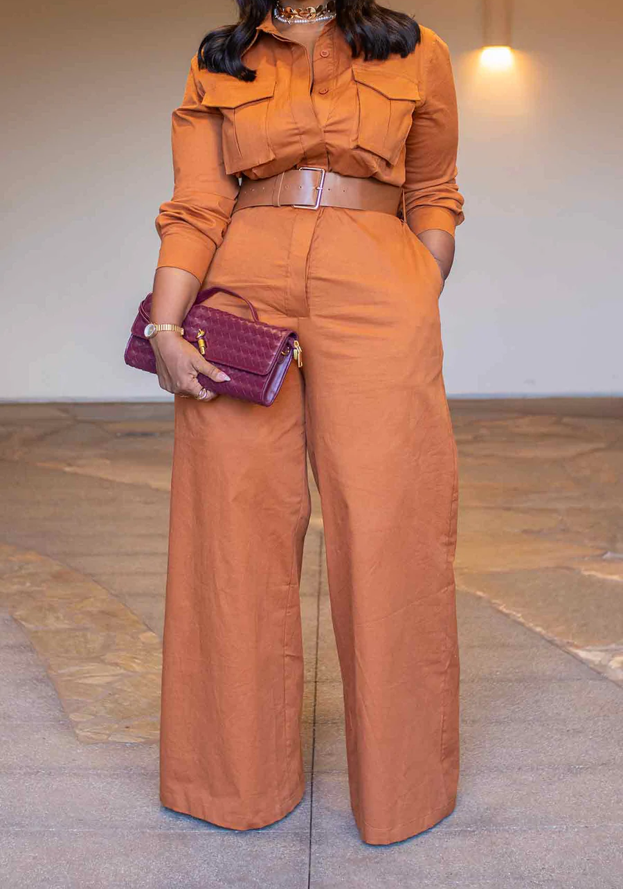 one-piece belted work jacket
