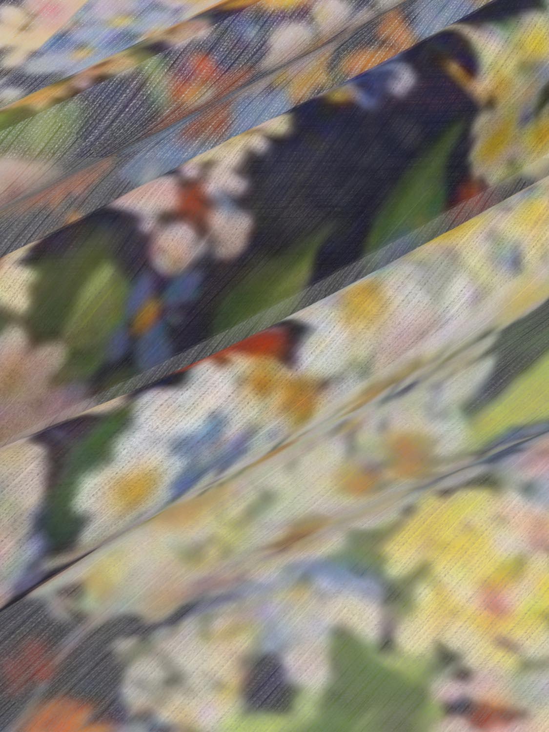 Floral draped skirt