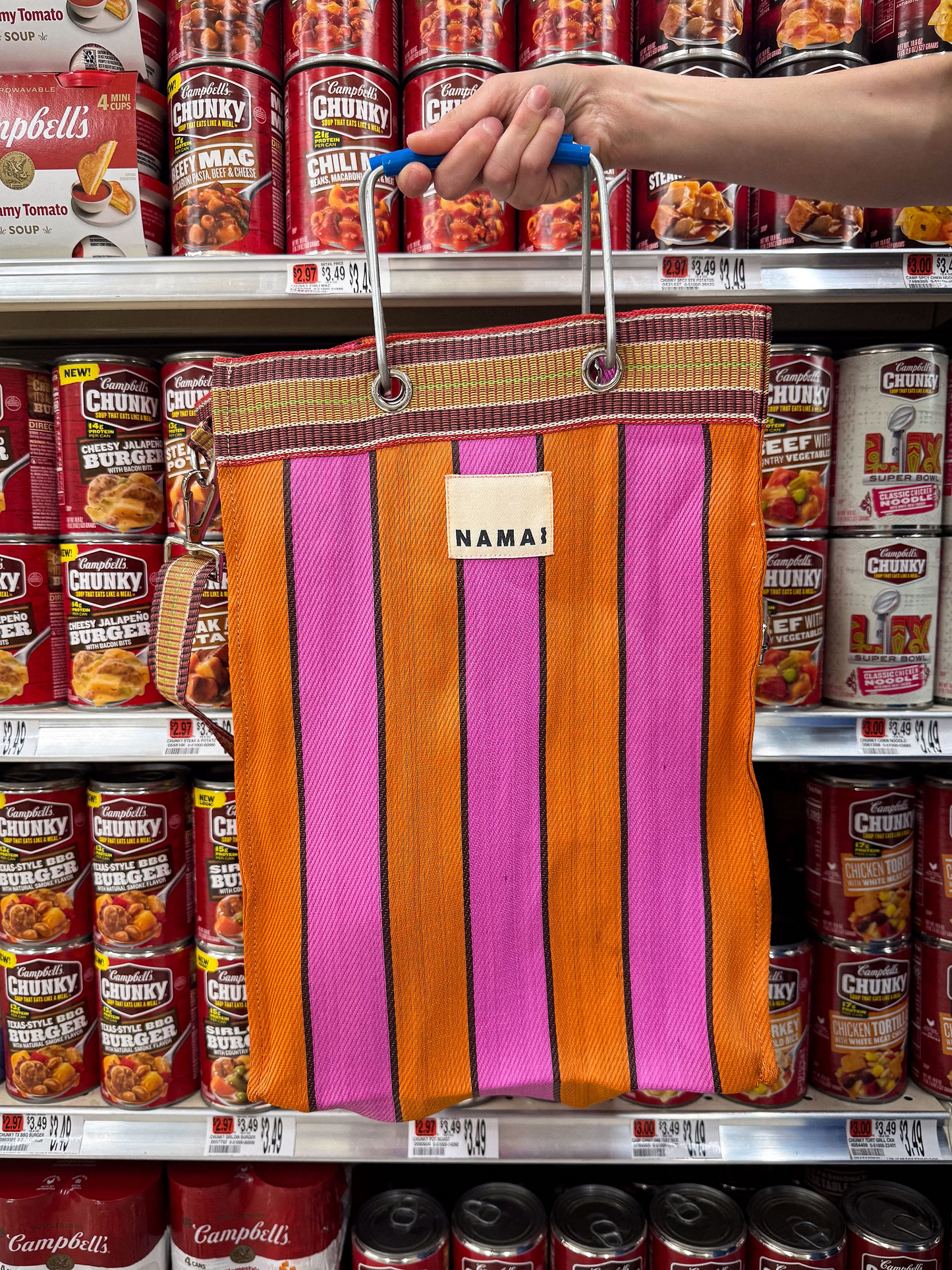 Recycled nylon multi-purpose tote bag
