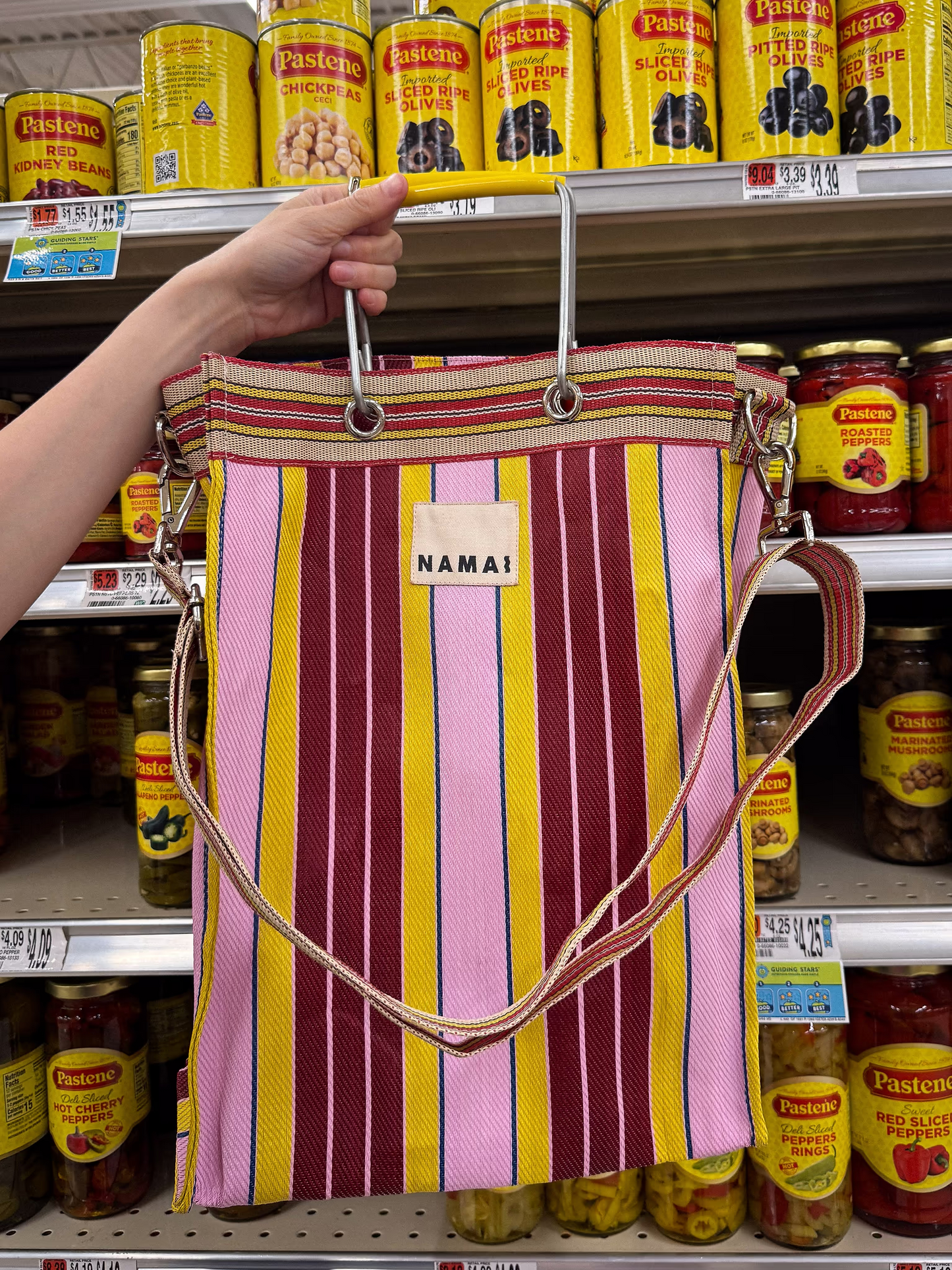 Recycled nylon multi-purpose tote bag