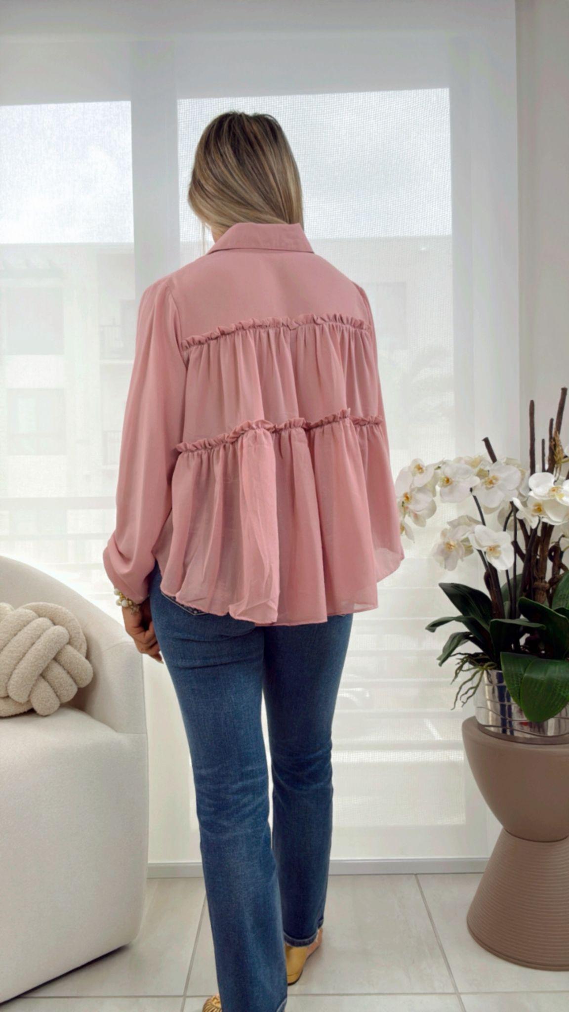Tulle Bohemian Ruffle Top