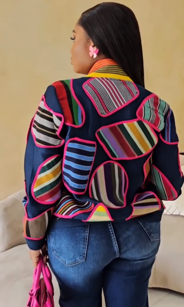 Multi-color block jacket