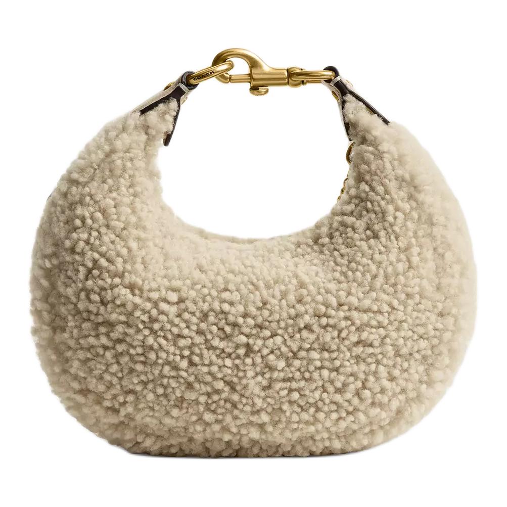 18 Gold Buckle Wool Handbag
