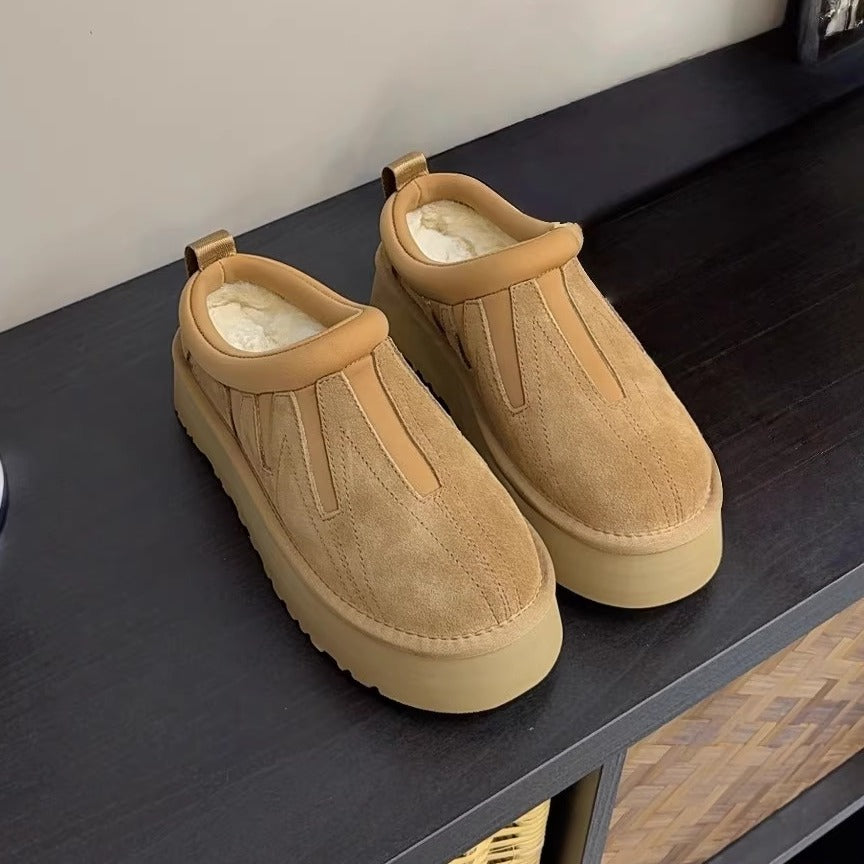 Sunflower platform snow boots
