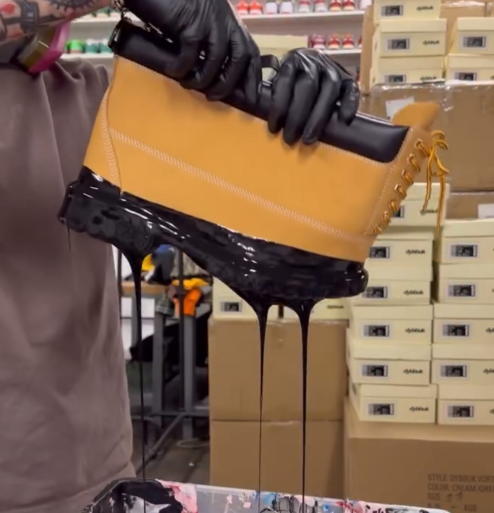 Martens boots transformed into a crossbody bag