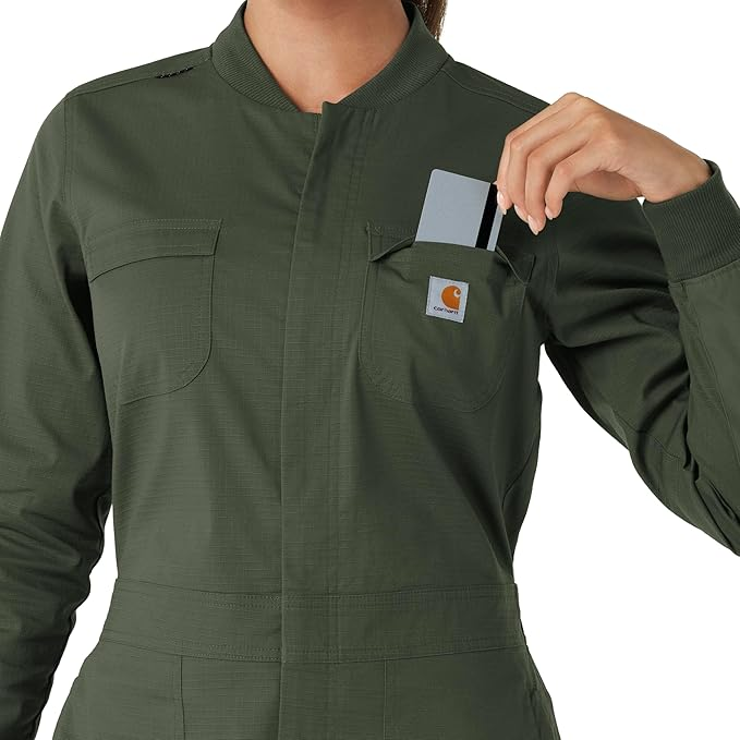 Workwear Pocket Fitted Jumpsuit