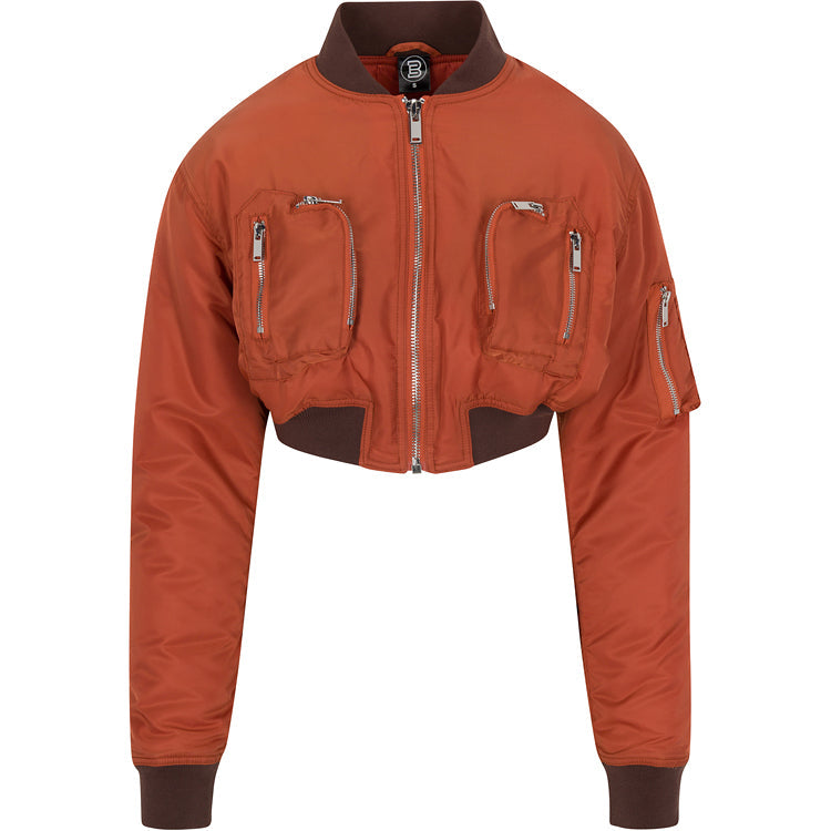 Short bomber jacket