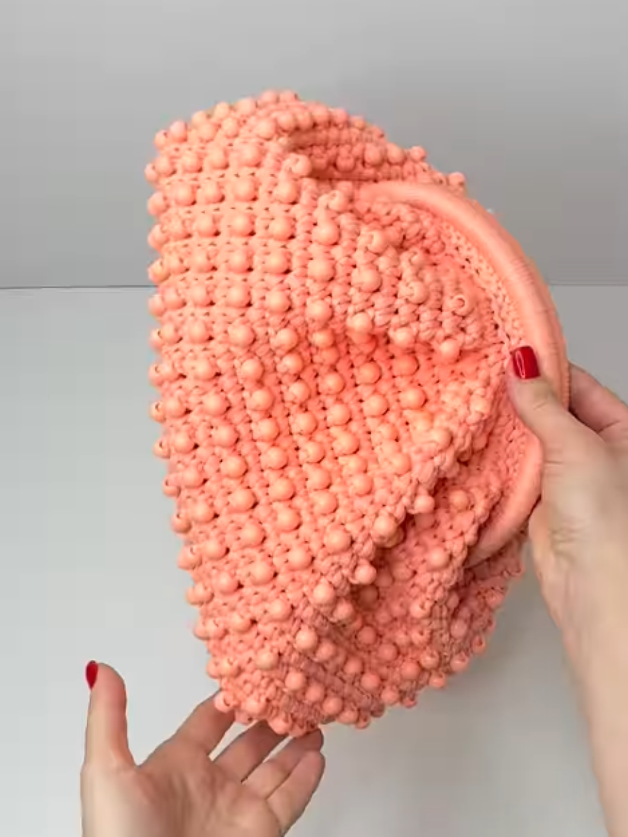 Knit Beaded Tote