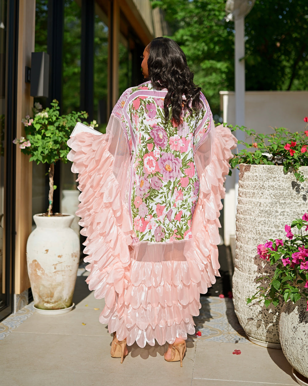 Floral-print maxi dress
