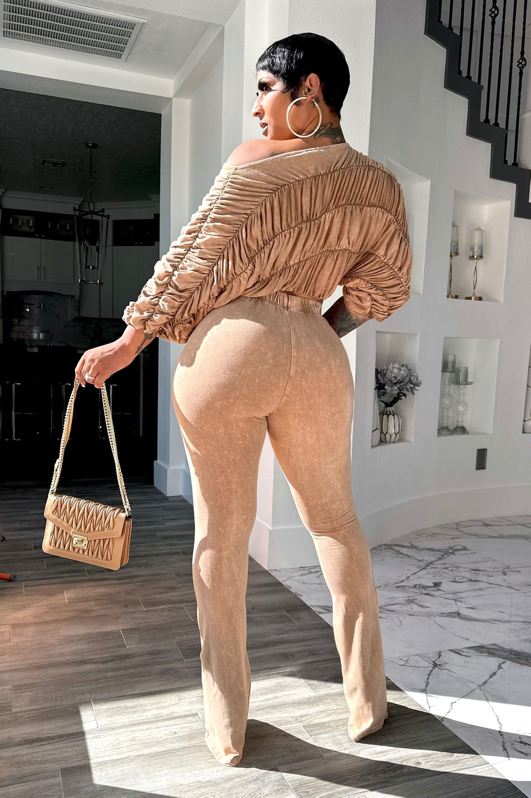 Two-piece drawstring set