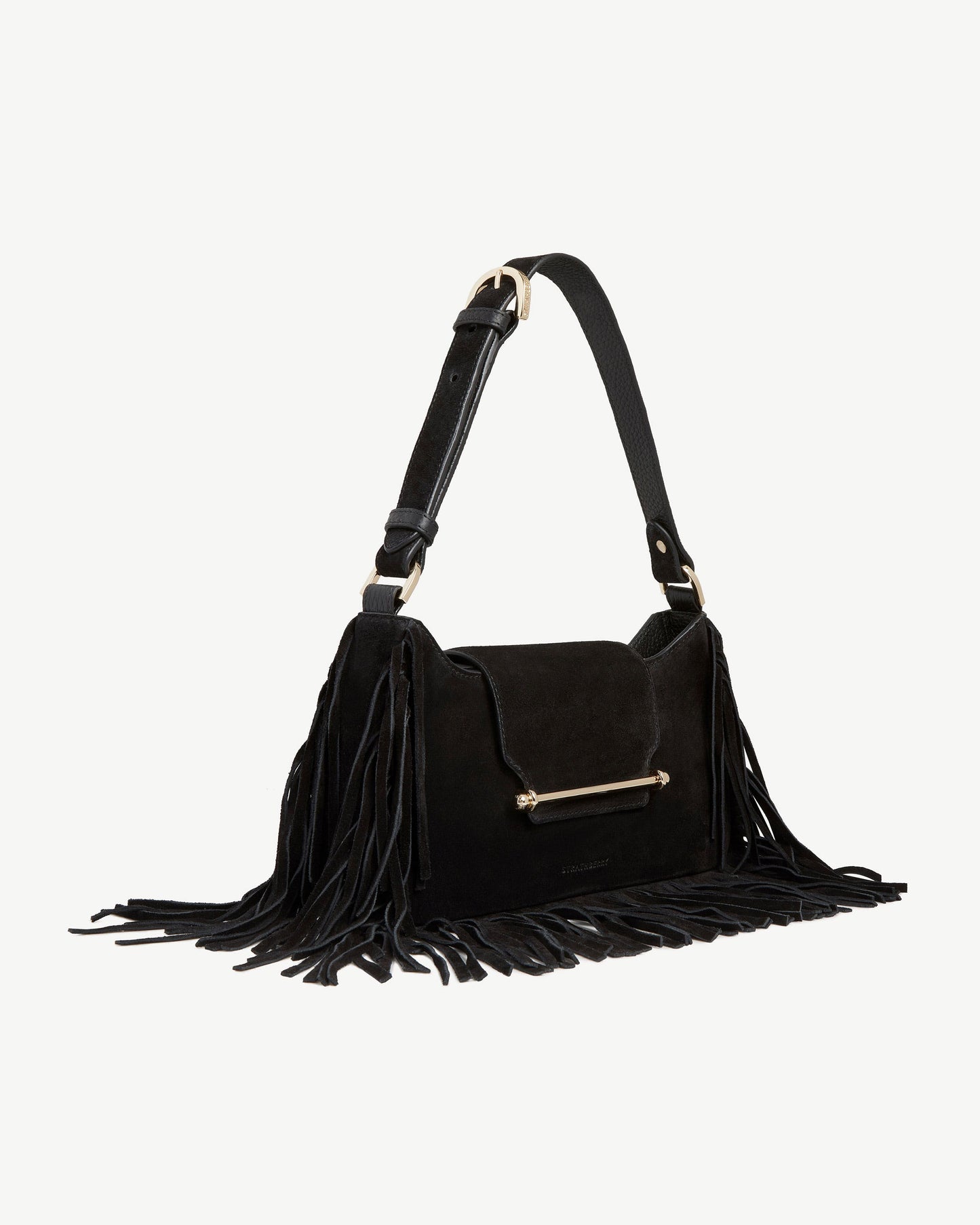 Soft calfskin tassel shoulder bag