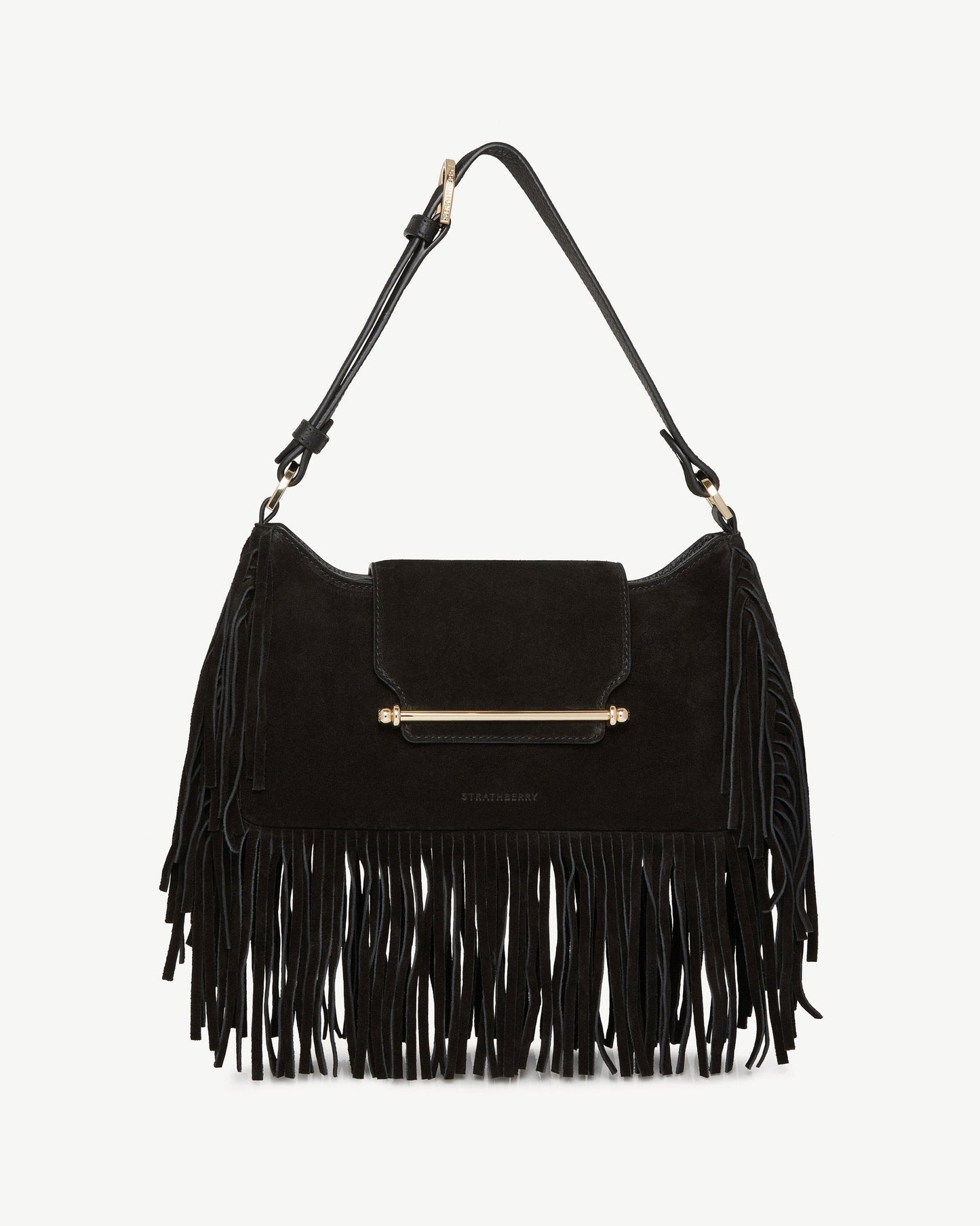 Soft calfskin tassel shoulder bag