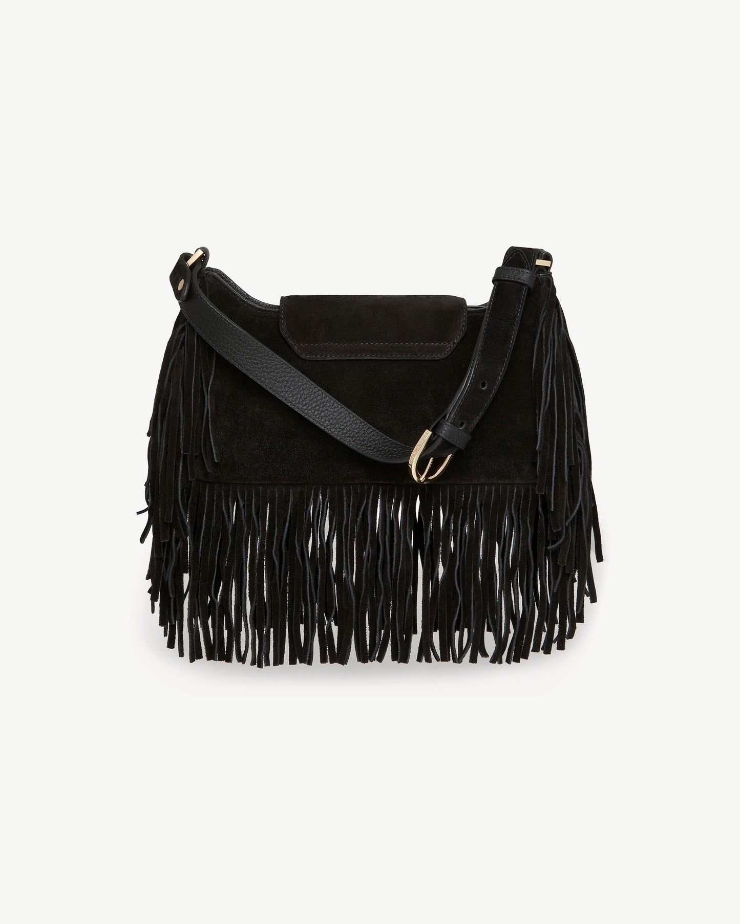 Soft calfskin tassel shoulder bag