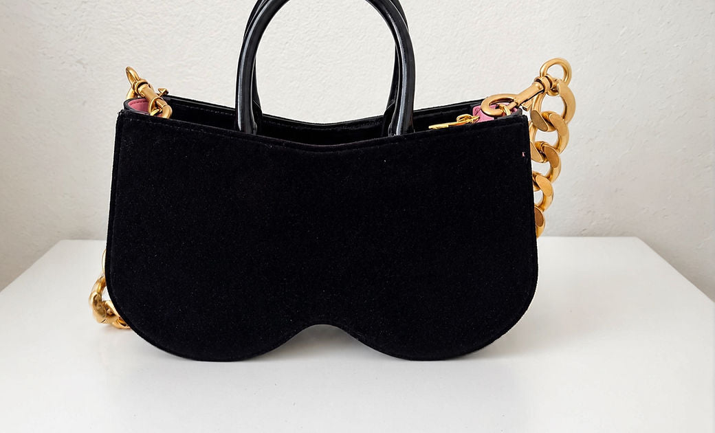 Sculptural Velvet Handbag