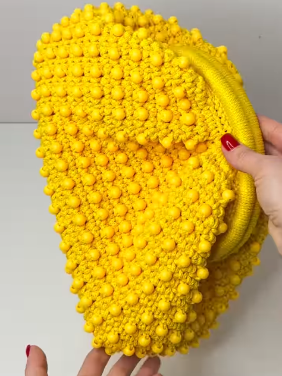 Knit Beaded Tote