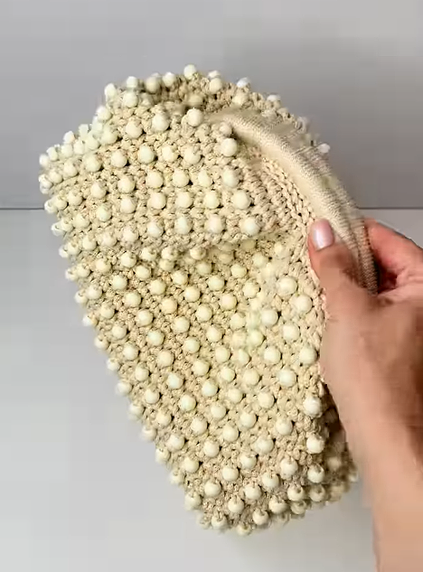 Knit Beaded Tote
