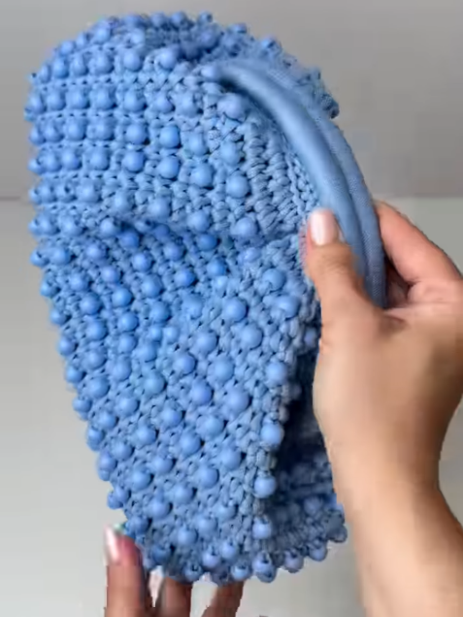 Knit Beaded Tote