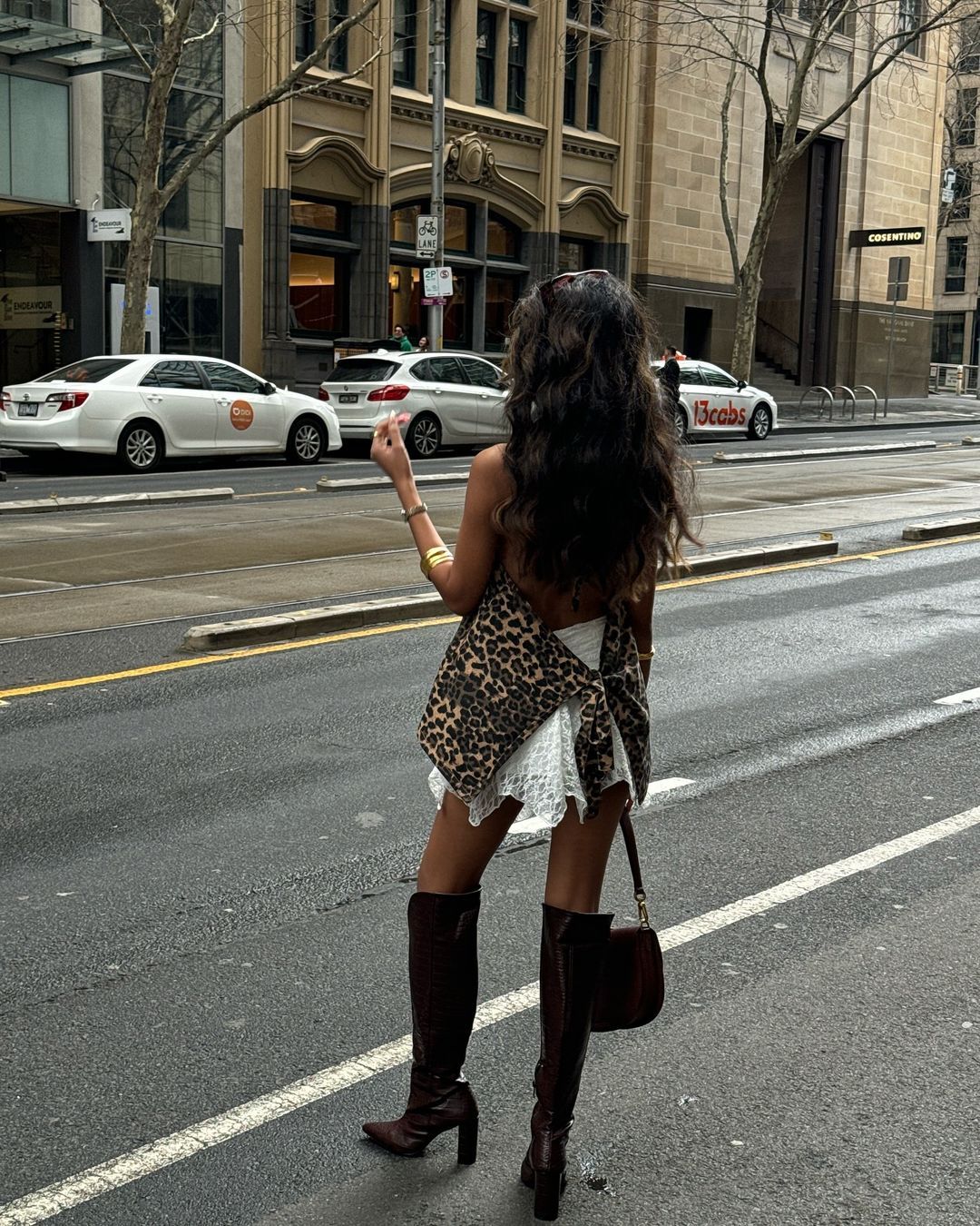 Leopard print halter top