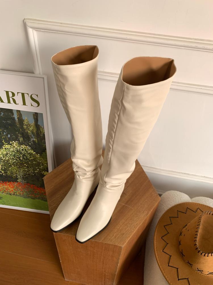 Non-removable over-the-knee boots, large camisole boots